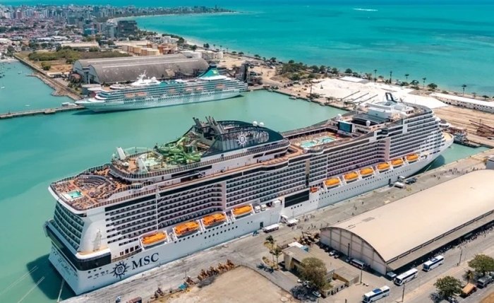 MSC Seaview é a primeira embarcação a atracar na capital alagoana em 2026, dentro da maior temporada de cruzeiros já registrada pelo destino