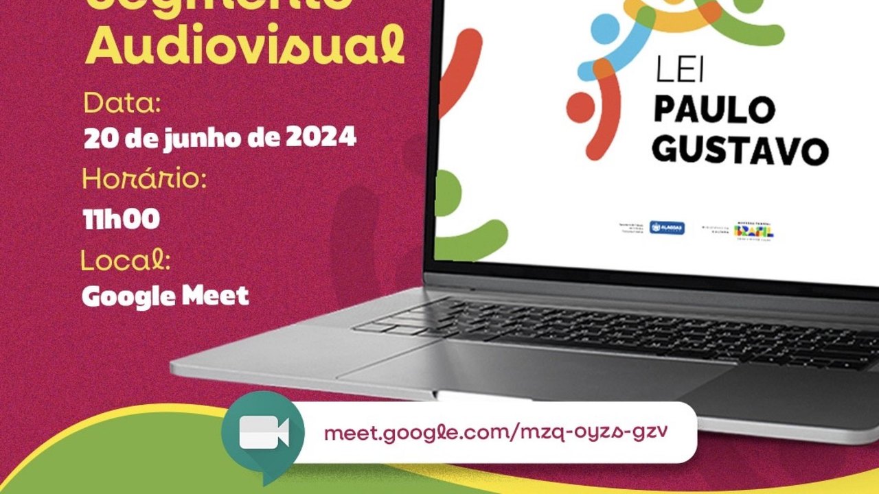 Secult convoca segmento audiovisual para reunião sobre Editais da Lei Paulo Gustavo Alagoas