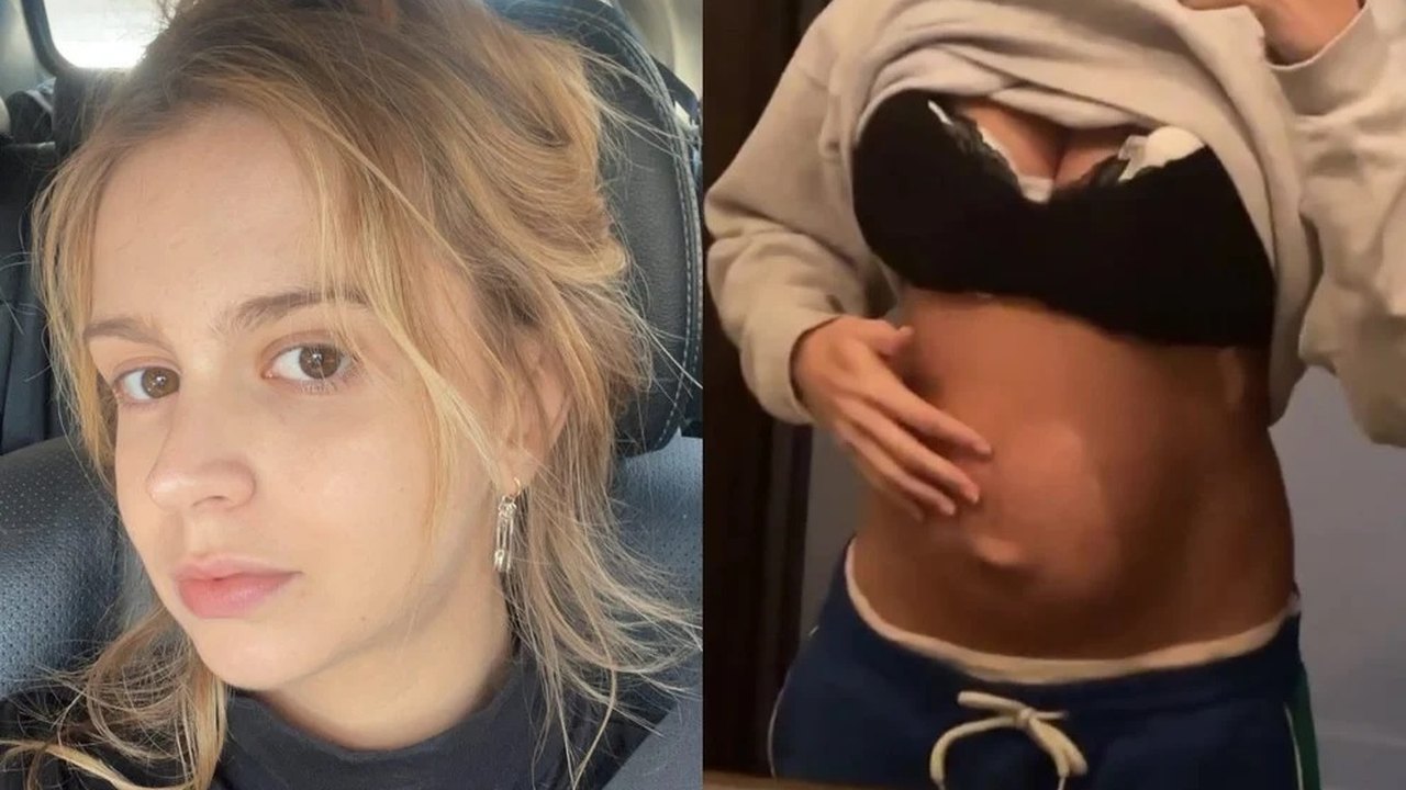Isabella Scherer mostra barriga após gravidez: Umbigo não sei se volta