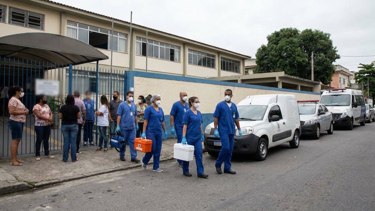 Escola no Recreio recebe equipe de saúde após uso de agulhas compartilhadas