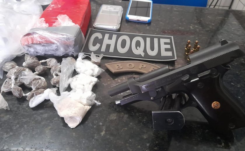 Polícia Militar de Alagoas prende sete suspeitos e apreende drogas, armas e celulares