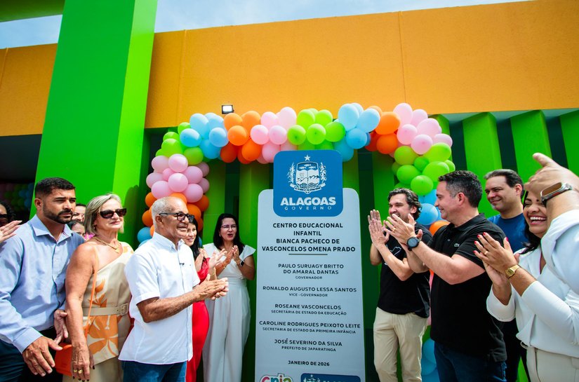 Governo de Alagoas entrega a 82ª Creche Cria no município de Japaratinga
