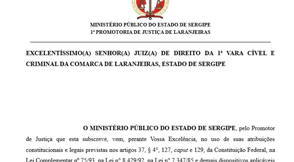 MP PEDIDO DE AFASTAMENTO CAMARA DE LARANJEIRAS