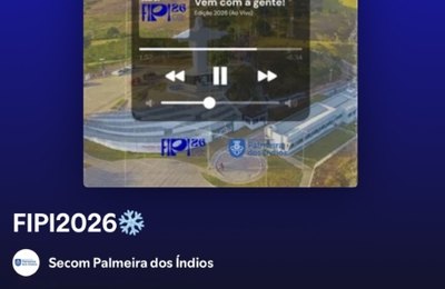Secom de Palmeira lança playlist do FIPI 2026 no Spotify; ouça agora