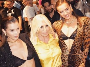 Bella Hadid, Donatella Versace, Irina Shayk