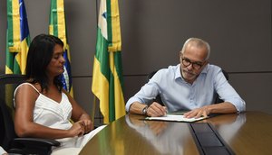 Transmissão de cargo Eliane para Edvaldo / Foto: Ana Lícia Menezes/PMA