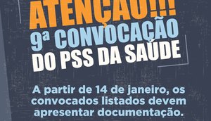 NONA CONVOCAÇÃO PSS FHS