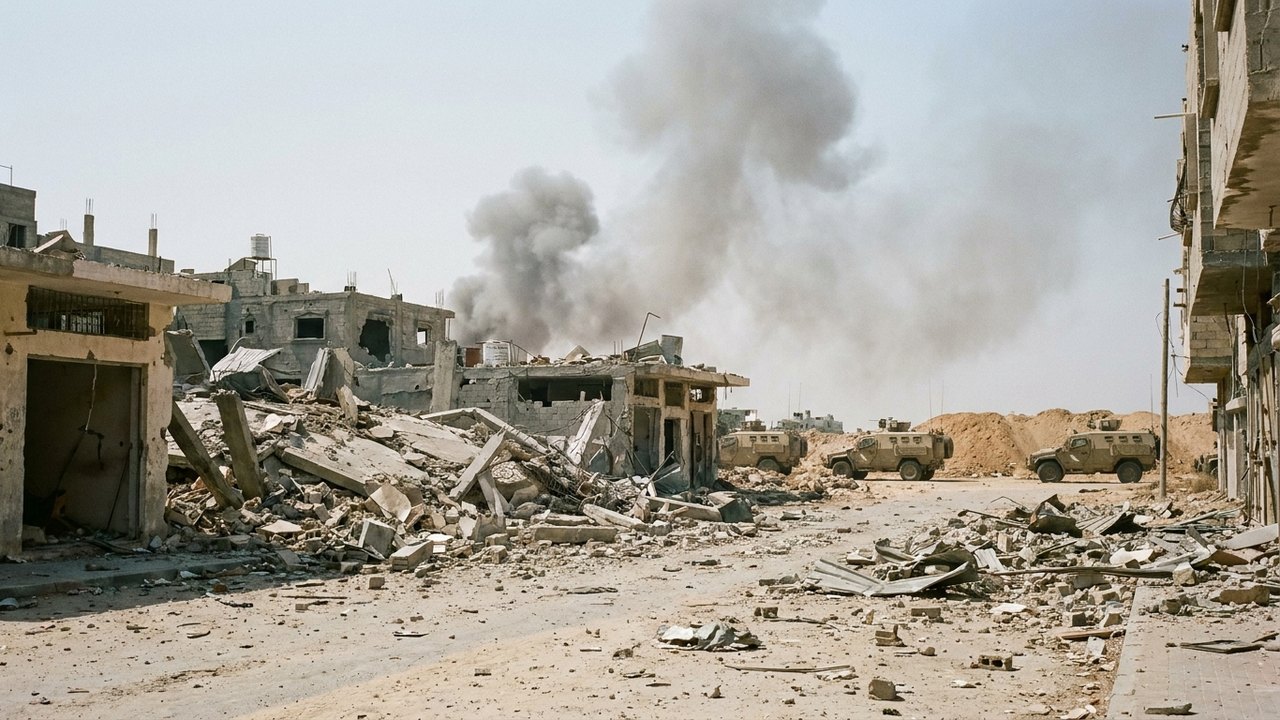 Exército israelense divulga imagens de ataque contra membros do Hamas no sul de Gaza