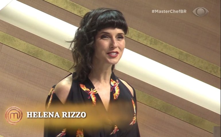 Helena Rizzo se engasga com espinha de peixe e dá susto no 'Masterchef+'