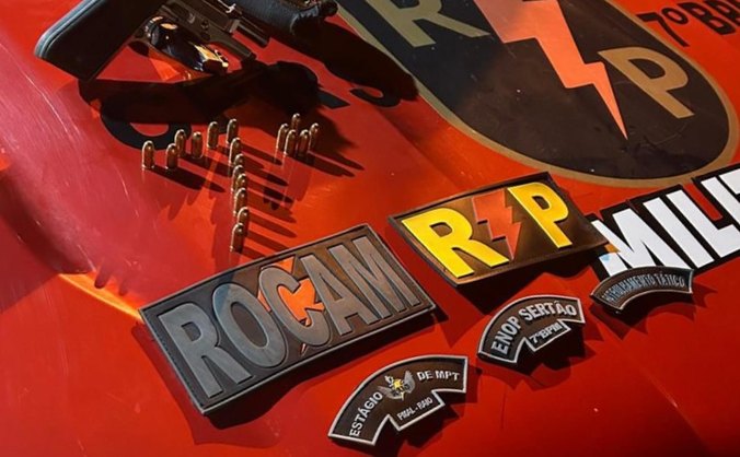 Arma apreendida em ação da Polícia Militar em Santana do Ipanema