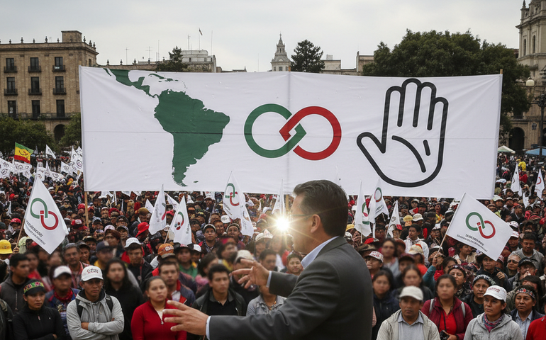 Ataque à Venezuela é 'recado para o Brasil', afirma deputado federal em protesto