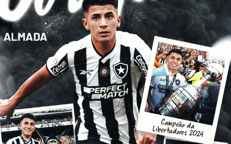 Botafogo se despede de Almada e atacante argentino é oficializado pelo Lyon