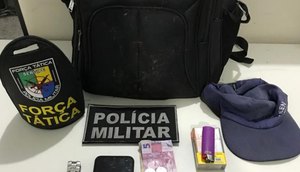 Ciclista é preso após assaltar pedestres com simulacro de pistola em Aracaju / Foto: Foto: BPTur/SE