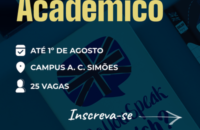 Aberta inscrições para cursos presenciais de inglês acadêmico
