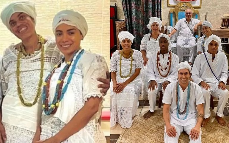 Anitta visita terreiro de Candomblé em primeira aparição após cirurgia