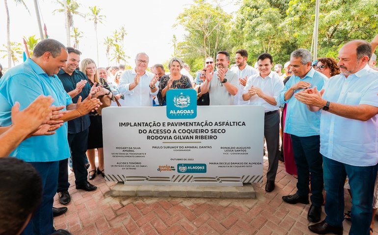 Governador Paulo Dantas inaugura obras importantes para o desenvolvimento urbano de Coqueiro Seco