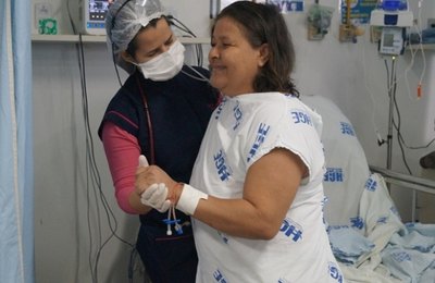 Fisioterapia agiliza recuperação de pacientes na Unidade de AVC do HGE