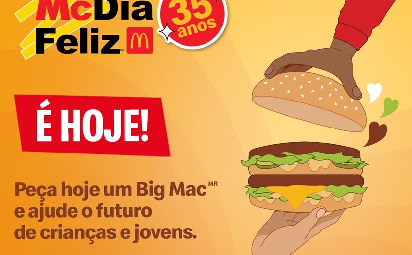 35ª edição do McDia Feliz acontece neste sábado (26)