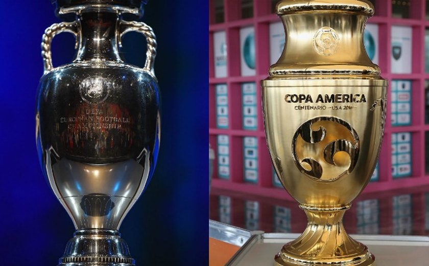 Disputadas ao mesmo tempo, Eurocopa e Copa América escancaram diferenças