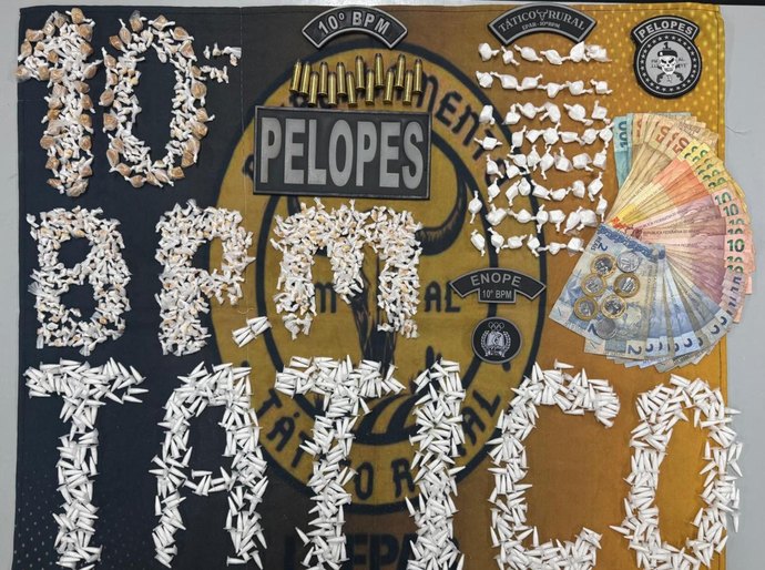 PM apreende mais de 1,4 mil porções de entorpecentes durante operação em Palmeira