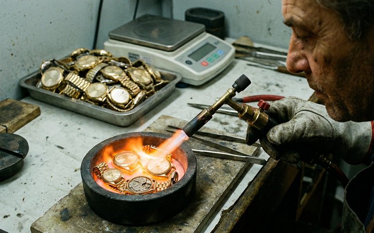 Alta do ouro leva relógios de luxo a serem derretidos pelo valor do metal
