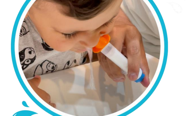Pediatras recomendam lavagem nasal infantil diária