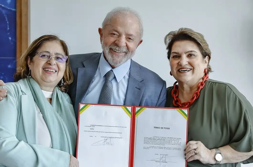 Presidente Lula empossa Márcia Lopes no Ministério das Mulheres
