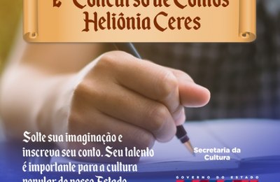 Inscrições para o II Concurso de Contos Heliônia Ceres seguem até sexta