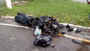 Acidente deixa motociclista ferido na Zona Sul de Aracaju