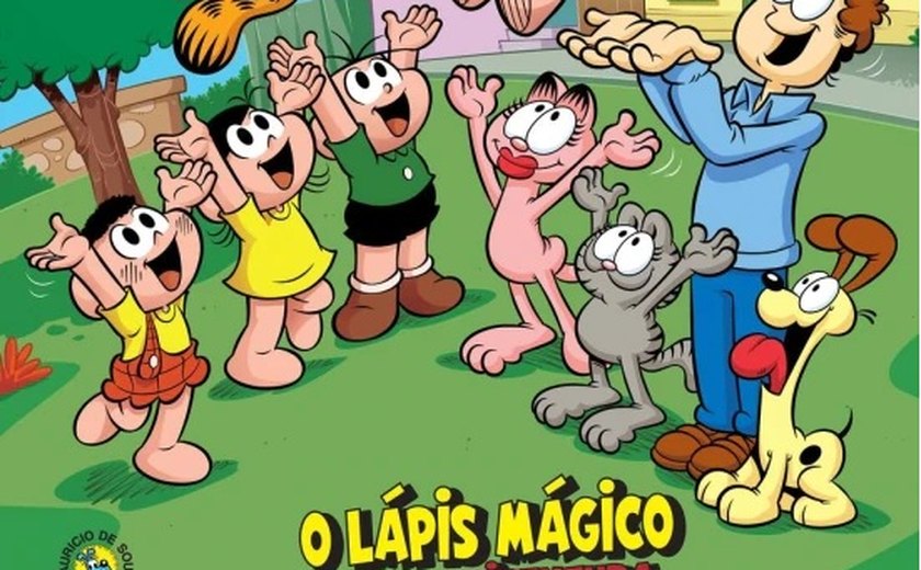 A Turma da Mônica se junta a Garfield em revista