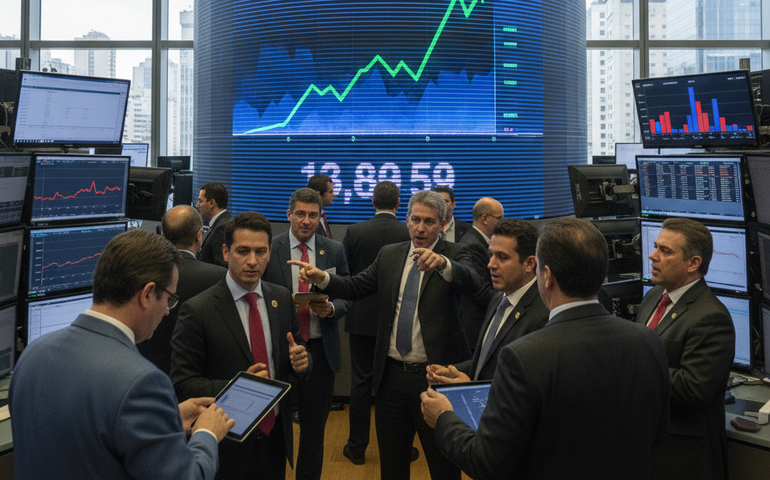 Ibovespa avança com pesquisa eleitoral e repercute suspensão de vistos pelos EUA