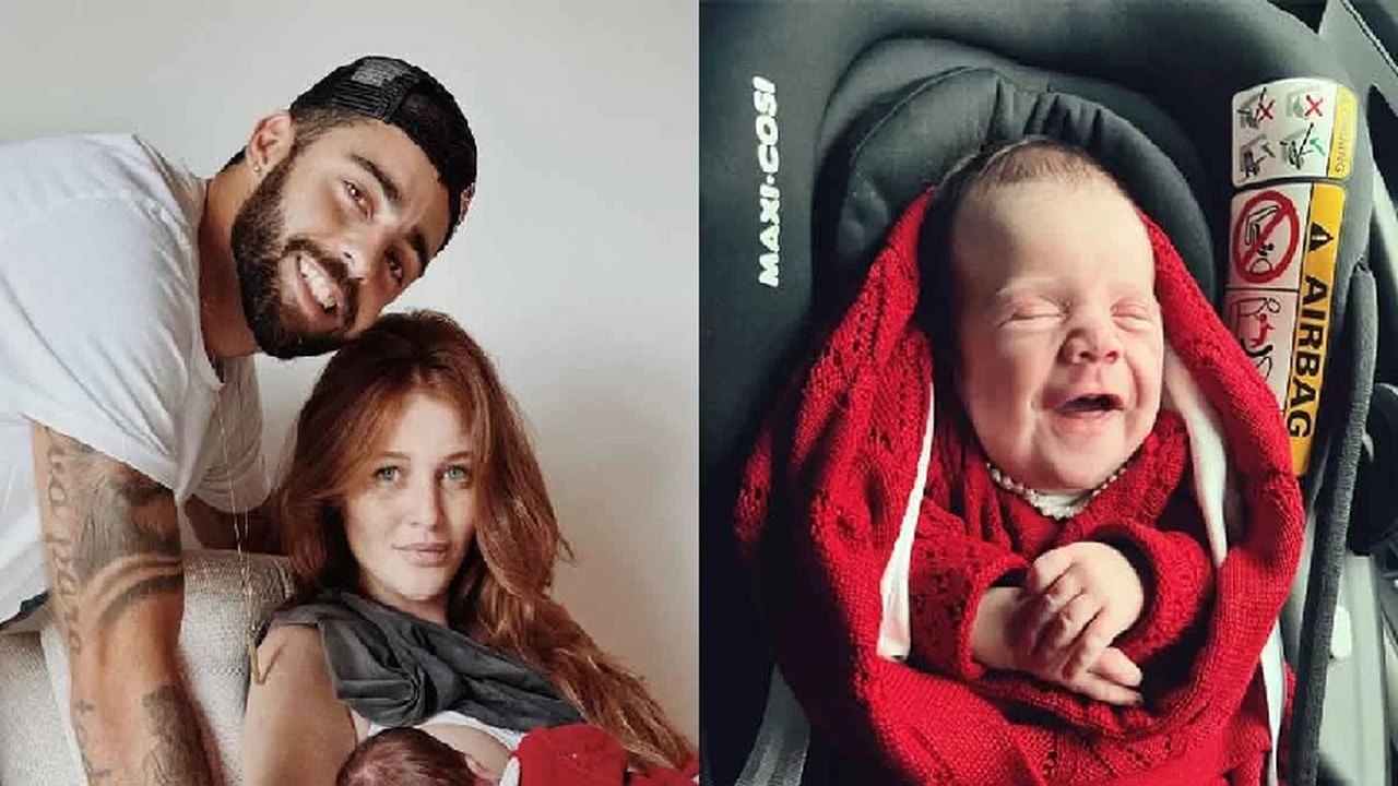 Aurora, filha de Pedro Scooby e Cintia Dicker, recebe alta