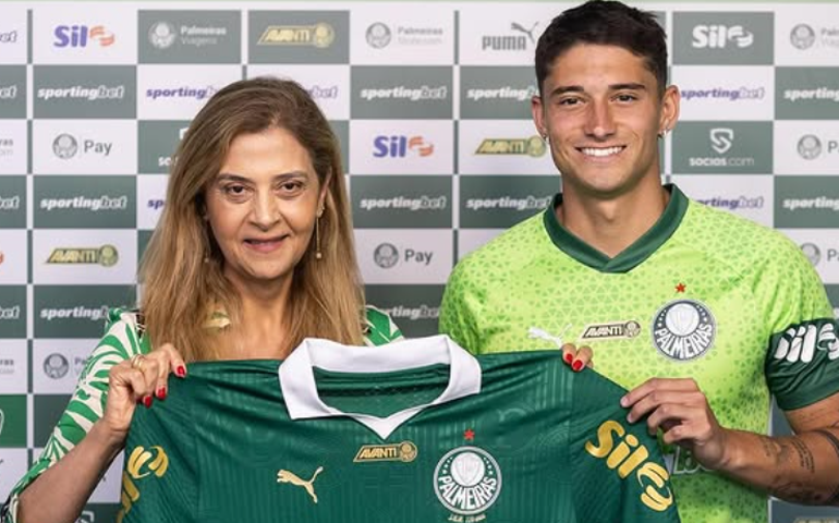 Martínez é apresentado pelo Palmeiras e quer estrear no dérbi: 'Sei da importância deste jogo'