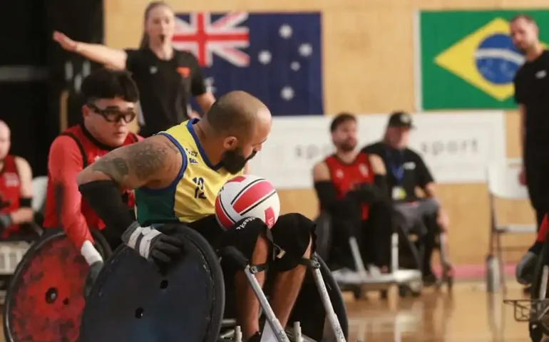 Brasil perde em estreia de qualificatório de rúgbi em cadeira de rodas