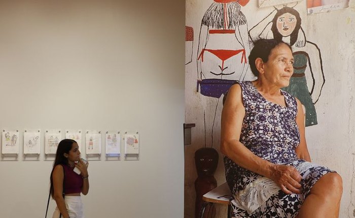 Roxinha começou a pintar há dez anos, com 59 anos de idade Roxinha começou a pintar há dez anos, com 59 anos de idade