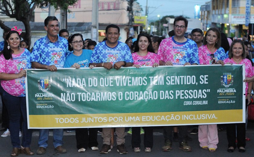 Prefeitura de Palmeira realiza II Caminhada de Conscientização do Autismo