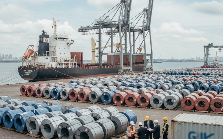 Gecex aplica antidumping por cinco anos a aços pré-pintados da China e Índia