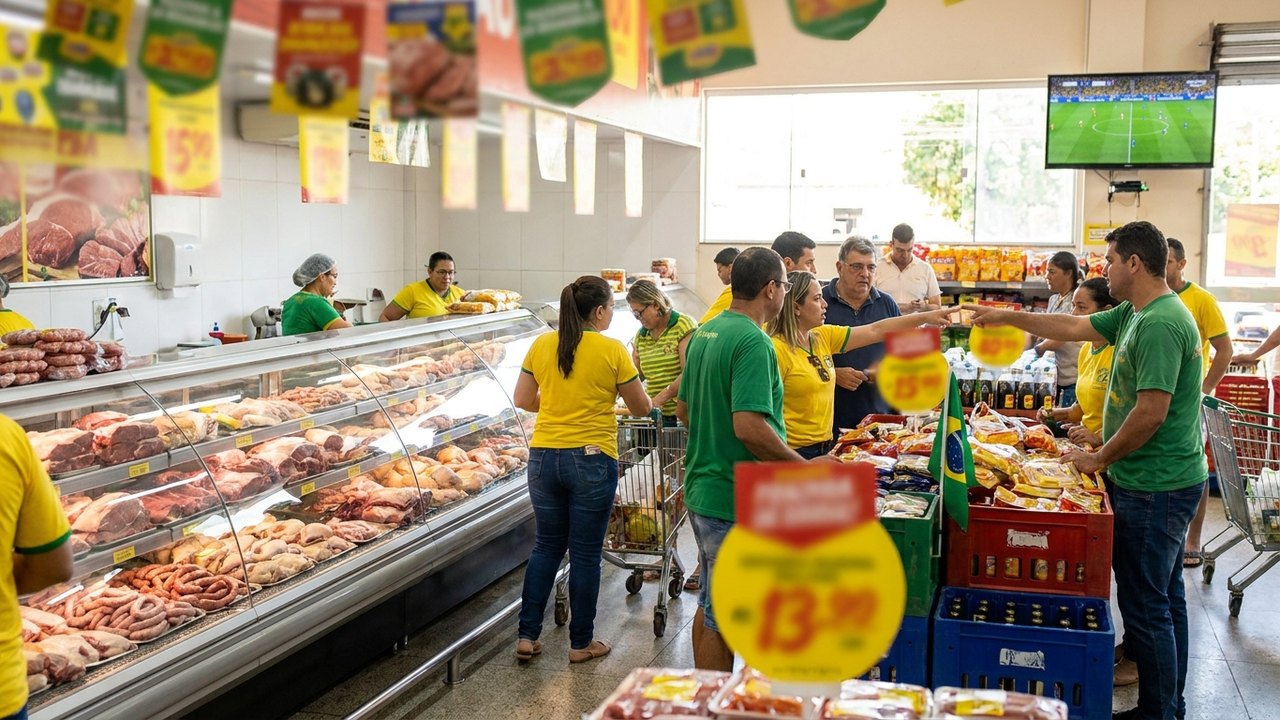 Churrasco da Copa: vai torcer pelo Brasil? Veja ofertas dos supermercados para reunir a galera e acompanhar o jogo