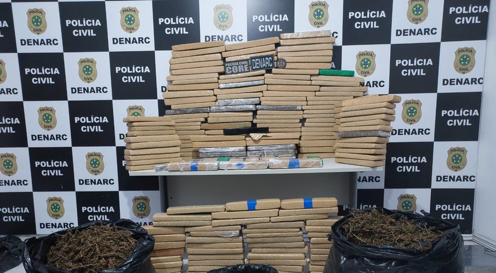 Cerca de 300 quilos de maconha são apreendidos durante operação em Sergipe