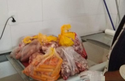 Vigilância Sanitária apreende carne imprópria para consumo em Palmeira