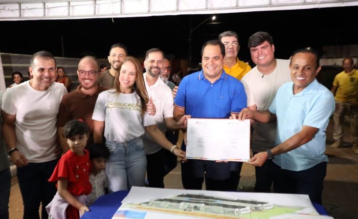 Prefeito André Bocão assina ordem de serviço para construção da nova creche no Búzio do Francês Prefeito André Bocão assina ordem de serviço para construção da nova creche no Búzio do Francês