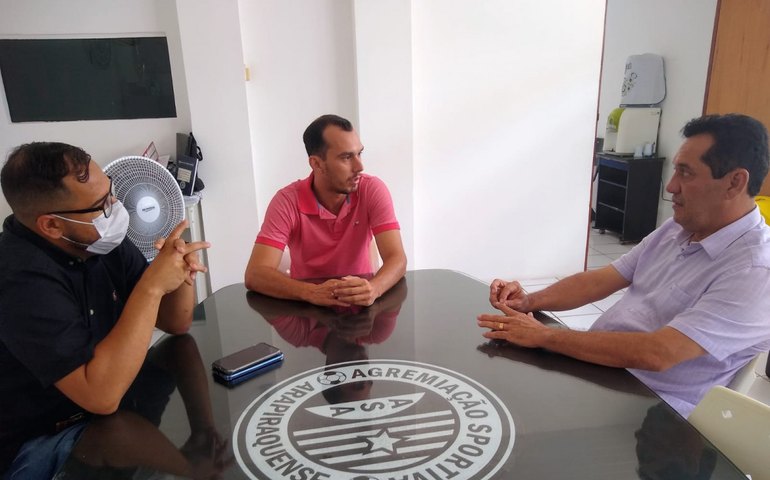 O ASA é a grande paixão de Arapiraca e a minha também, diz Severino Pessoa em reunião com o presidente Higor Rafael
