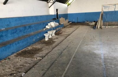 Prefeitura de Anadia realiza reforma no Ginásio de Esportes Zeca Barros