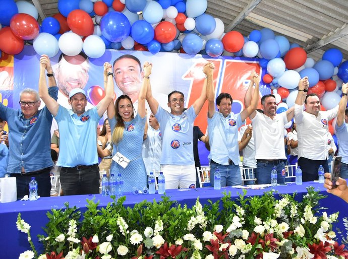 Em convenção, candidatura à reeleição do prefeito Theobaldo Cintra é homologada; Tilo Amaral é o vice na chapa