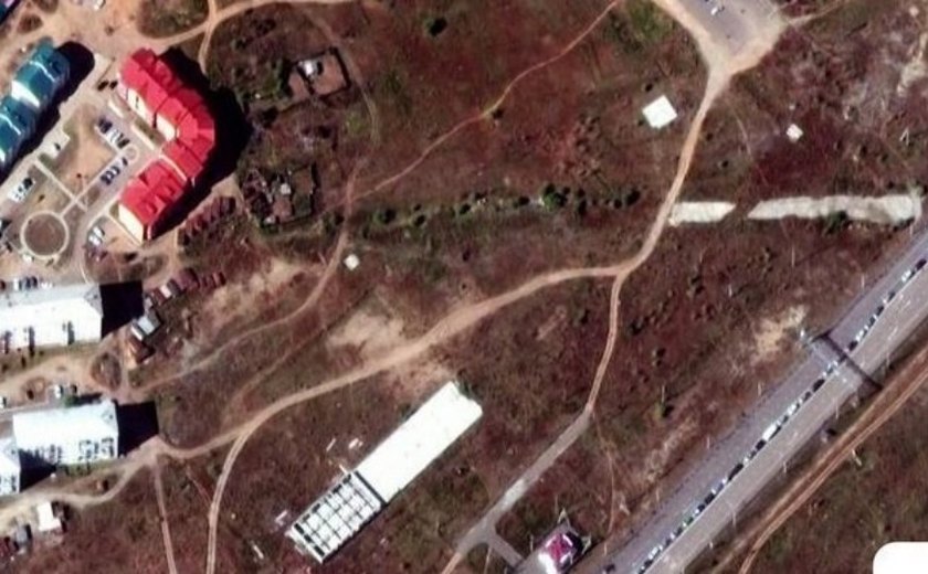 Satélites mostram filas de até 16 km para fugir da Rússia para Geórgia e Mongólia