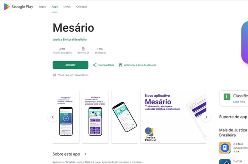 Treinamento para mesários das Eleições 2026 já está disponível em aplicativo