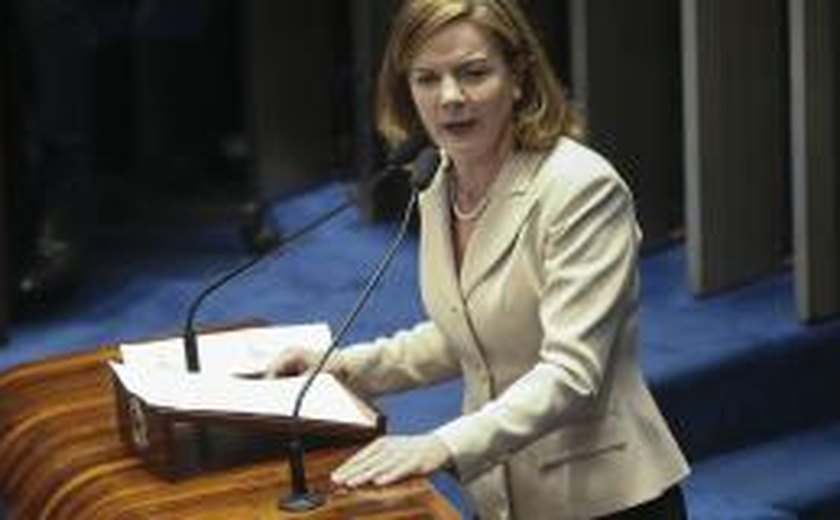 Senadora Gleisi Hoffmann é nova lider do PT no Senado