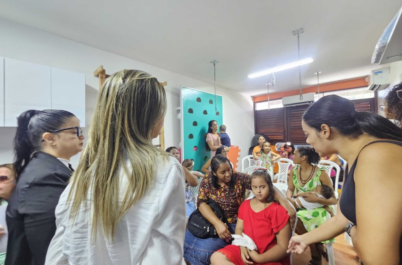 Saúde realiza ações de saúde bucal para crianças com Síndrome de Down
