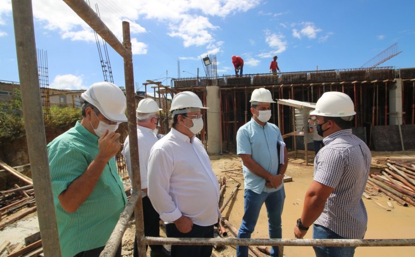 Obras do Centro de Convenções de Arapiraca já estão com 20% dos serviços executados