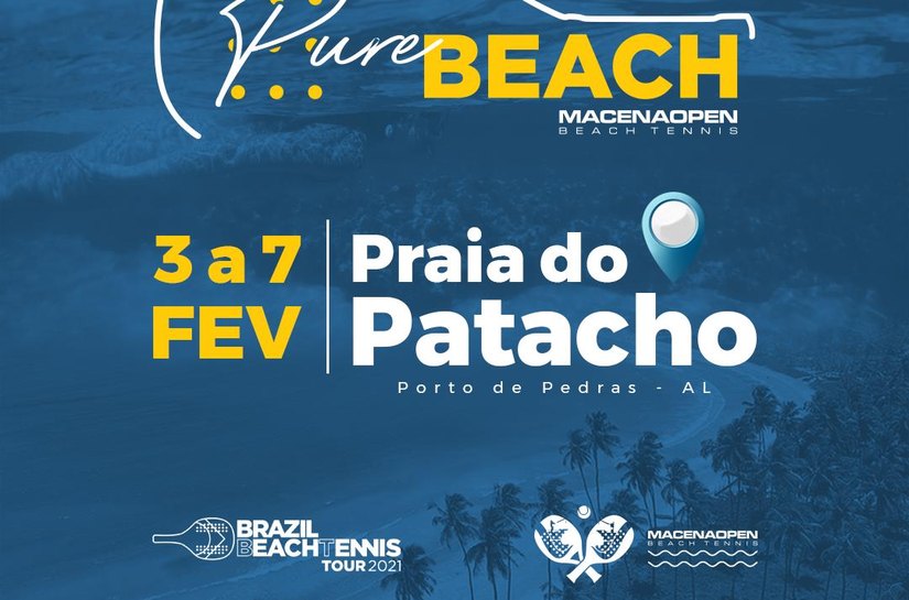 Praia de Patacho recebe o Pure Beach, torneio de Beach Tennis mais sustentável do mundo
